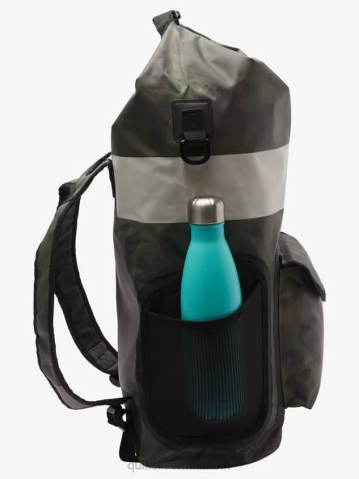 esso Quiksilver uomini zaino da surf medio sea stash 20l camuffamento nero HTZR861