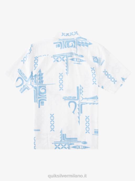 esso Quiksilver uomini camicia a maniche corte Waterman Big Catch grande cattura blu crepuscolo HTZR864