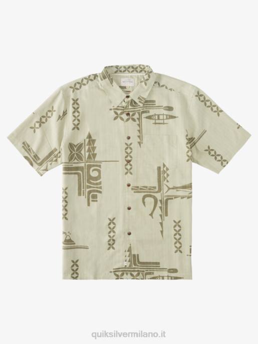 esso Quiksilver uomini camicia a maniche corte Waterman Big Catch grande cattura del tè HTZR863