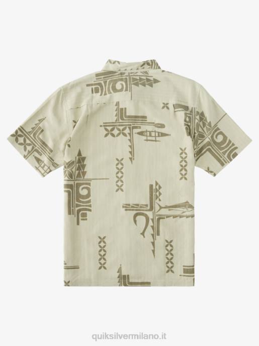 esso Quiksilver uomini camicia a maniche corte Waterman Big Catch grande cattura del tè HTZR863