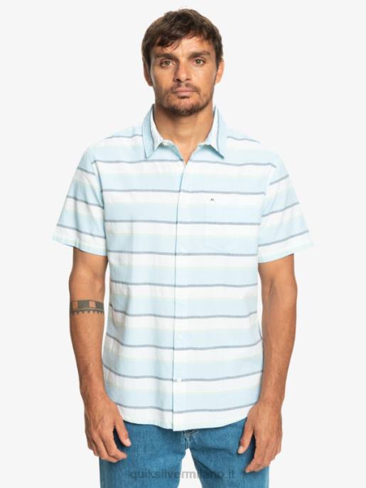 esso Quiksilver uomini camicia a maniche corte cali sunrise bianco cali alba 231 HTZR1206