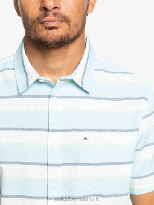esso Quiksilver uomini camicia a maniche corte cali sunrise bianco cali alba 231 HTZR1206