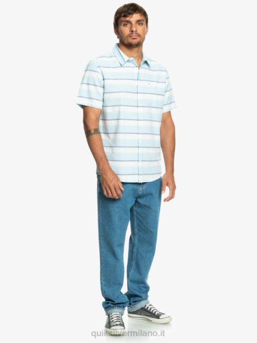 esso Quiksilver uomini camicia a maniche corte cali sunrise bianco cali alba 231 HTZR1206