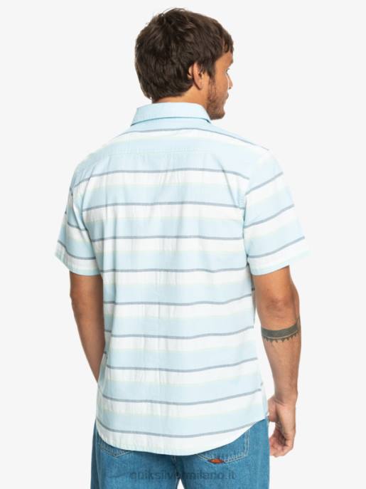 esso Quiksilver uomini camicia a maniche corte cali sunrise bianco cali alba 231 HTZR1206