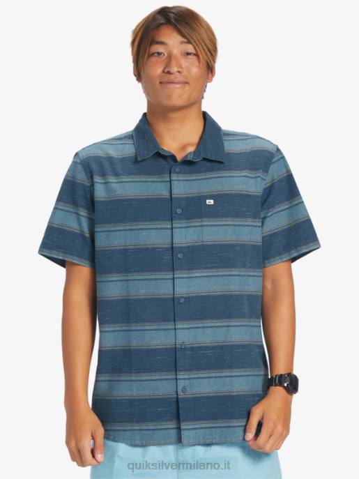 esso Quiksilver uomini camicia a maniche corte cali sunrise mezzanotte marina cali str HTZR446