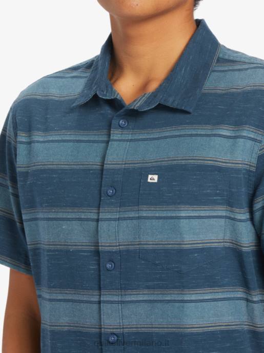 esso Quiksilver uomini camicia a maniche corte cali sunrise mezzanotte marina cali str HTZR446