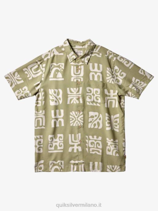 esso Quiksilver uomini camicia a maniche corte con pagaia del canale Waterman pagaia del canale del tè HTZR458