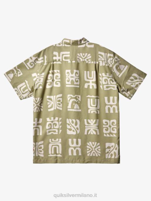 esso Quiksilver uomini camicia a maniche corte con pagaia del canale Waterman pagaia del canale del tè HTZR458