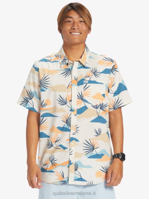 esso Quiksilver uomini camicia a maniche corte dazed lento betulla slow daze ss HTZR666
