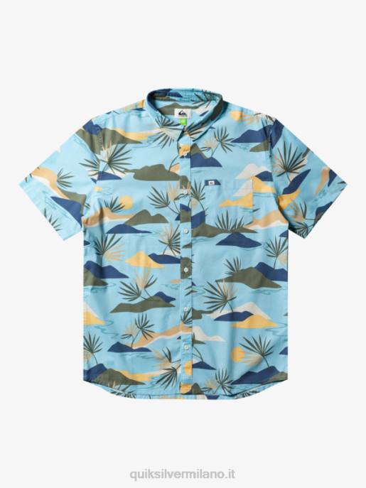 esso Quiksilver uomini camicia a maniche corte dazed lento cielo blu slow daze ss HTZR665