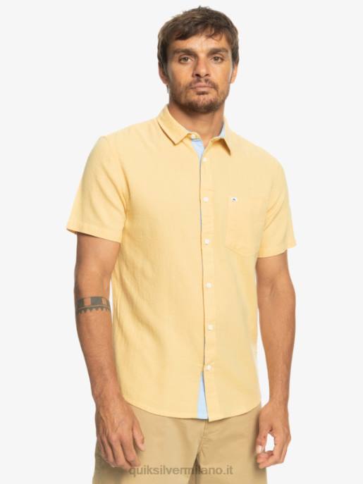 esso Quiksilver uomini camicia a maniche corte della scatola del tempo grano HTZR1361