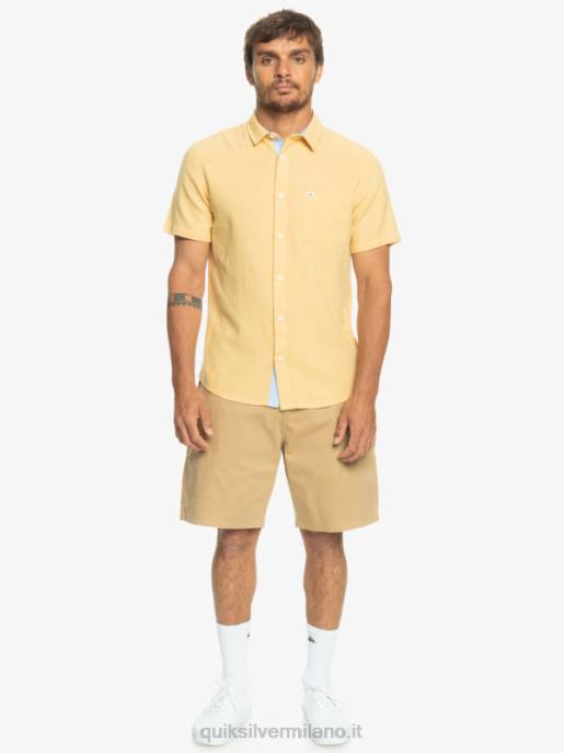 esso Quiksilver uomini camicia a maniche corte della scatola del tempo grano HTZR1361