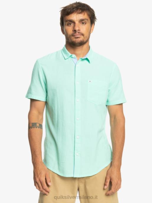 esso Quiksilver uomini camicia a maniche corte della scatola del tempo vetro da spiaggia HTZR1360