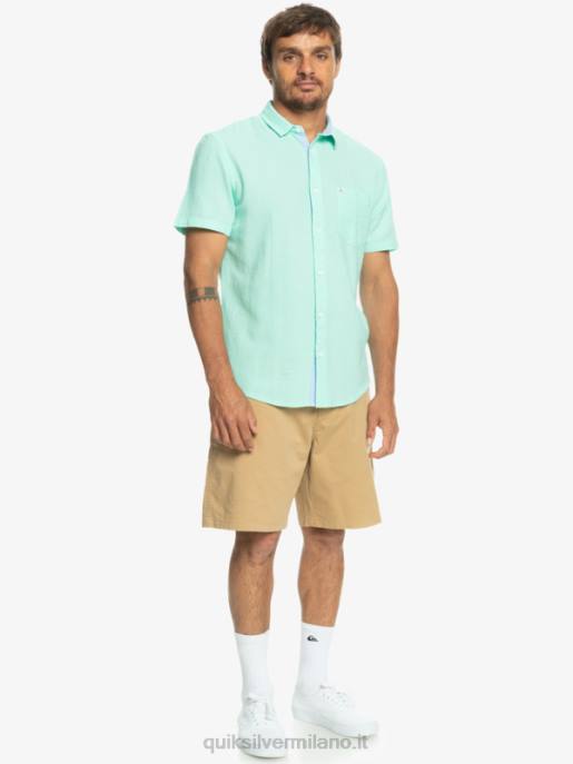 esso Quiksilver uomini camicia a maniche corte della scatola del tempo vetro da spiaggia HTZR1360