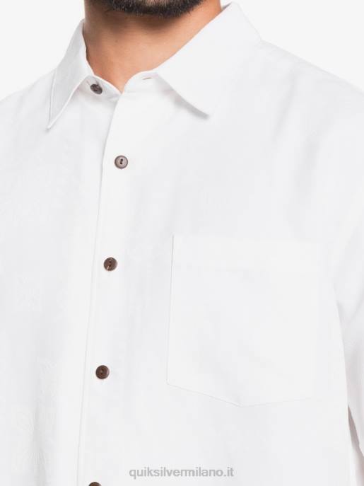 esso Quiksilver uomini camicia a maniche corte di waterman kelpies bay bianco HTZR1358
