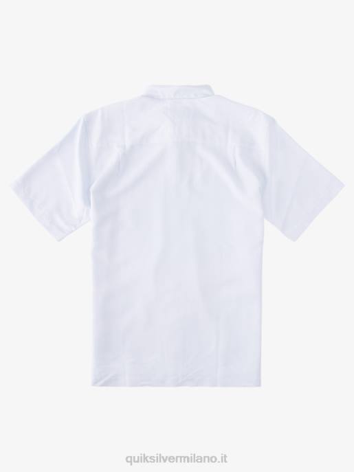 esso Quiksilver uomini camicia a maniche corte di waterman kings cliff scogliera dei re bianchi HTZR281