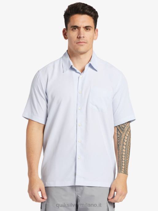 esso Quiksilver uomini camicia a maniche corte di waterman kings cliff scogliera dei re bianchi HTZR281