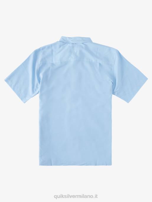esso Quiksilver uomini camicia a maniche corte di waterman kings cliff scogliera dei re blu crepuscolo HTZR285
