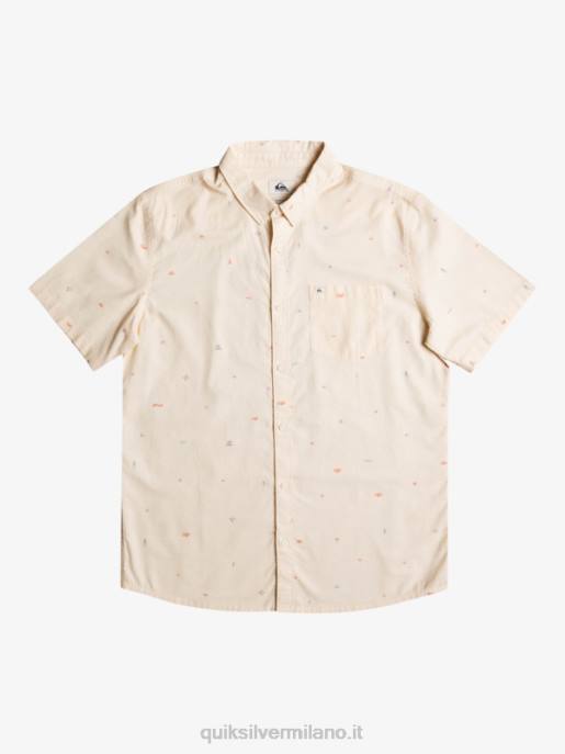 esso Quiksilver uomini camicia a maniche corte distanziata betulla distanziata HTZR1630