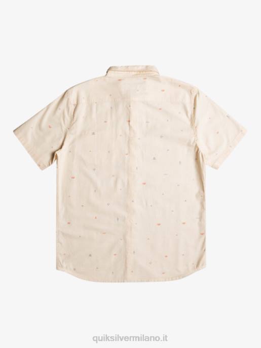 esso Quiksilver uomini camicia a maniche corte distanziata betulla distanziata HTZR1630