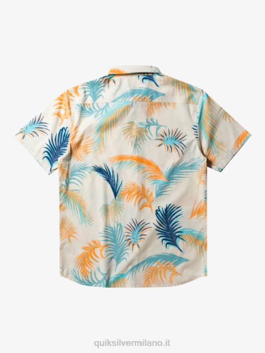 esso Quiksilver uomini camicia a maniche corte glitch tropicale glitch tropicale di betulla HTZR550