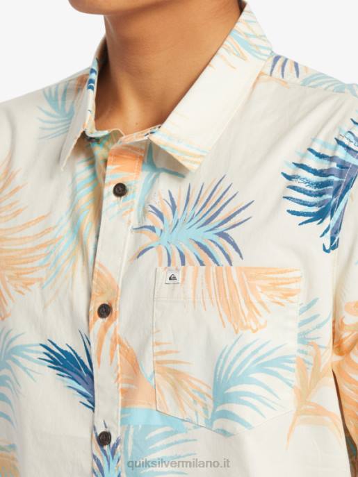 esso Quiksilver uomini camicia a maniche corte glitch tropicale glitch tropicale di betulla HTZR550