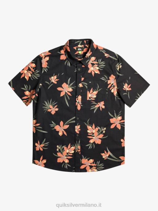 esso Quiksilver uomini camicia a maniche corte hondazed nero holidazed HTZR1087