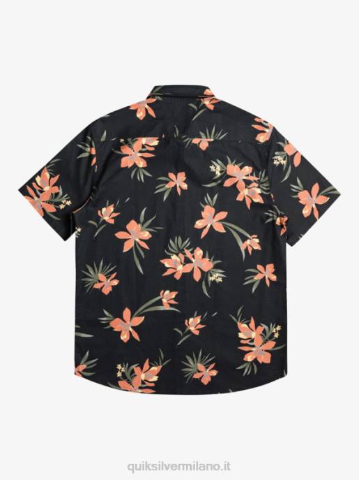 esso Quiksilver uomini camicia a maniche corte hondazed nero holidazed HTZR1087