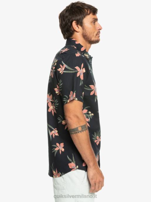 esso Quiksilver uomini camicia a maniche corte hondazed nero holidazed HTZR1087