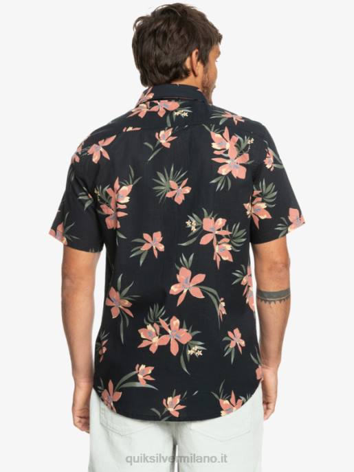 esso Quiksilver uomini camicia a maniche corte hondazed nero holidazed HTZR1087