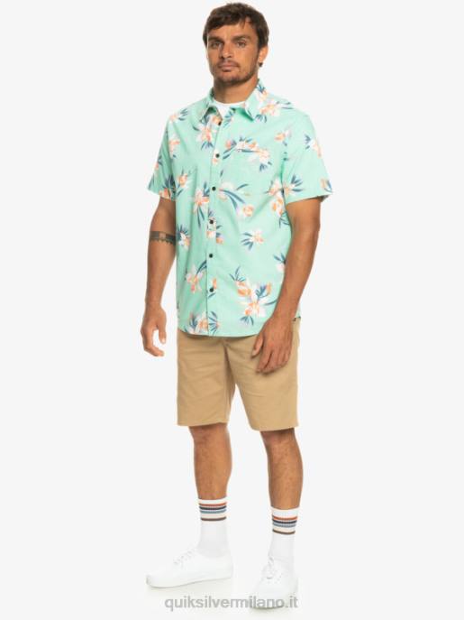 esso Quiksilver uomini camicia a maniche corte hondazed vetro da spiaggia holidazed HTZR1089