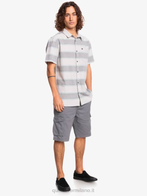 esso Quiksilver uomini camicia a maniche corte in prima serata grigio viola in prima serata HTZR1620