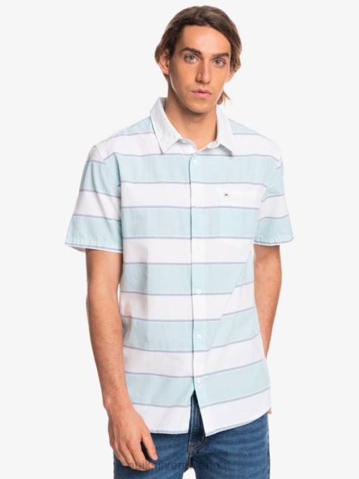 esso Quiksilver uomini camicia a maniche corte in prima serata prima serata bianca HTZR1621