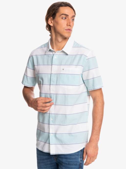 esso Quiksilver uomini camicia a maniche corte in prima serata prima serata bianca HTZR1621