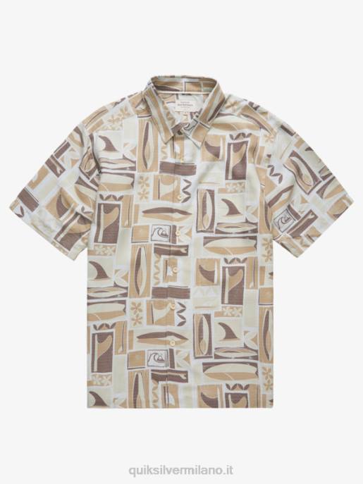 esso Quiksilver uomini camicia a maniche corte kapua waterman kapua di riso integrale HTZR1889