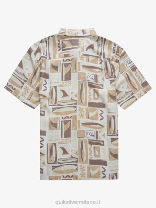 esso Quiksilver uomini camicia a maniche corte kapua waterman kapua di riso integrale HTZR1889