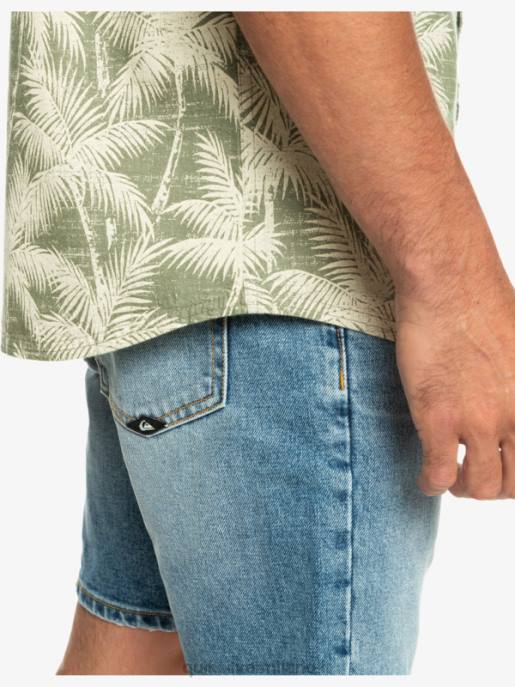 esso Quiksilver uomini camicia a maniche corte momento fugace momento fugace a quattro foglie HTZR996