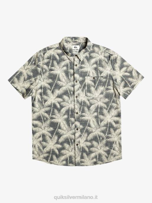 esso Quiksilver uomini camicia a maniche corte momento fugace momento fugace della marina HTZR995