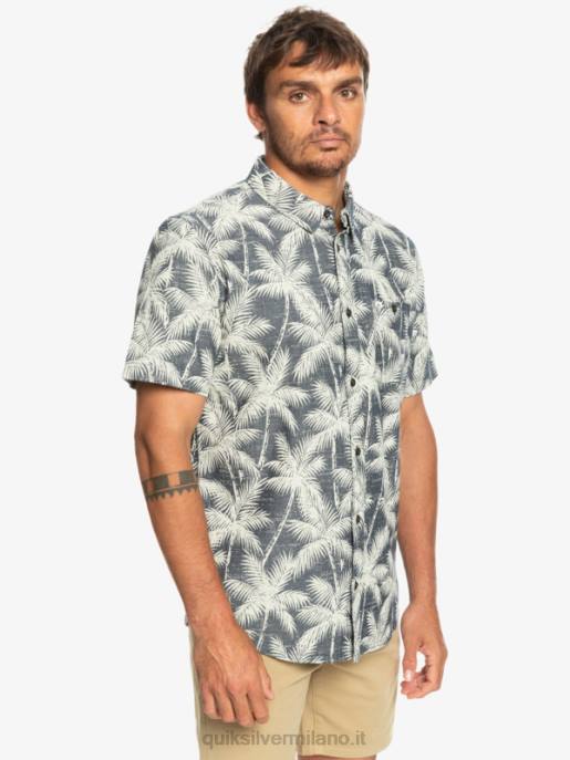 esso Quiksilver uomini camicia a maniche corte momento fugace momento fugace della marina HTZR995