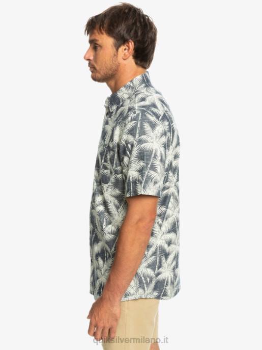 esso Quiksilver uomini camicia a maniche corte momento fugace momento fugace della marina HTZR995