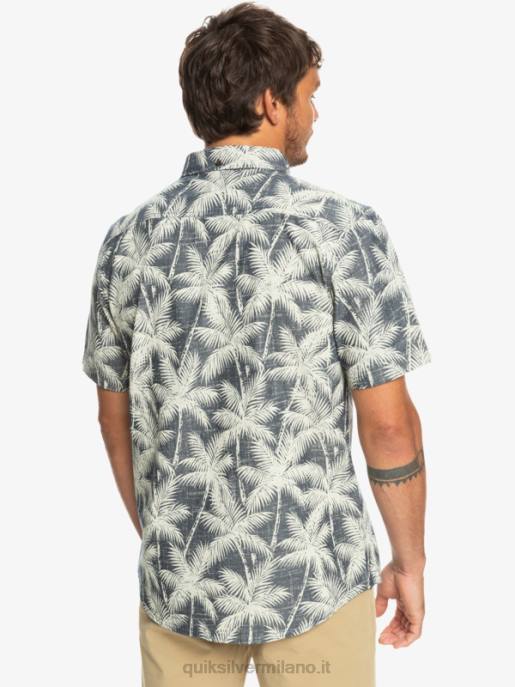 esso Quiksilver uomini camicia a maniche corte momento fugace momento fugace della marina HTZR995