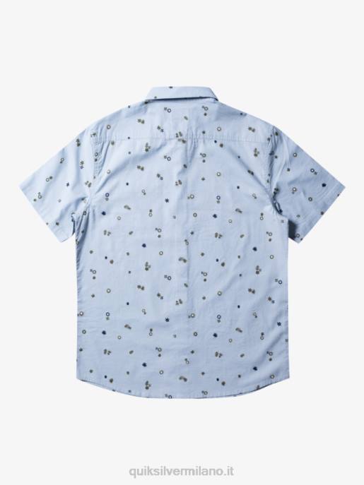 esso Quiksilver uomini camicia a maniche corte rave pacifica blu celeste pacifico rave s HTZR591