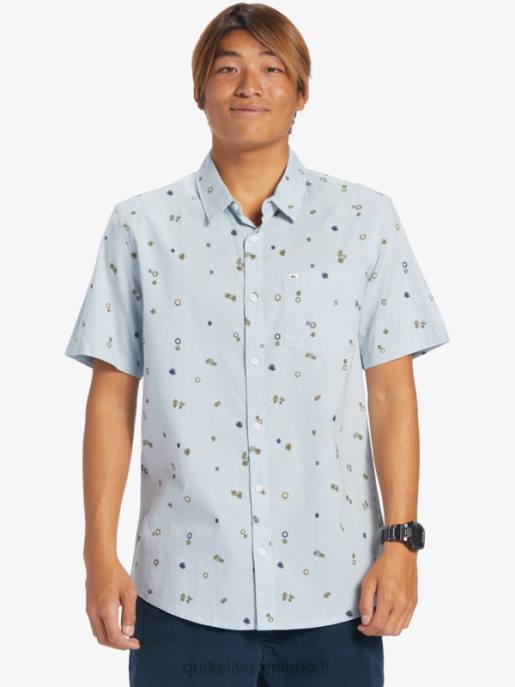 esso Quiksilver uomini camicia a maniche corte rave pacifica blu celeste pacifico rave s HTZR591