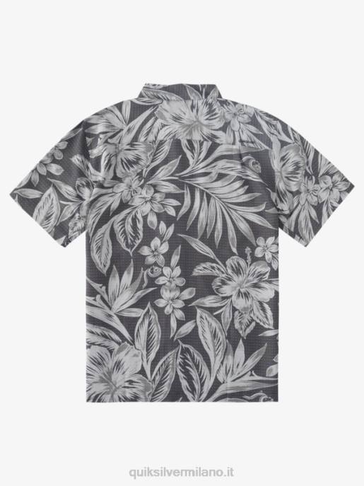 esso Quiksilver uomini camicia a maniche corte tempo di brunch waterman giorni di brunch neri HTZR1336