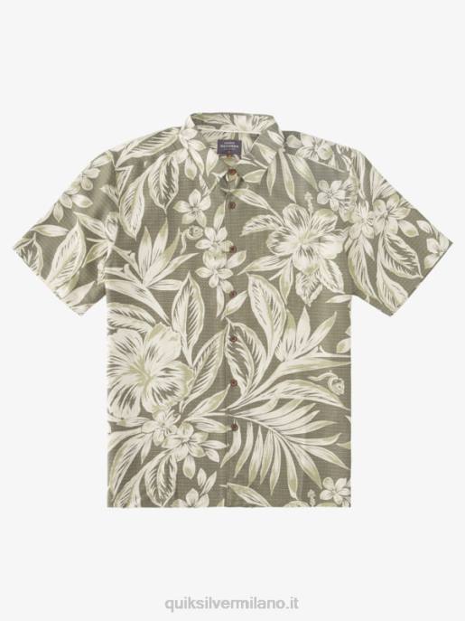 esso Quiksilver uomini camicia a maniche corte tempo di brunch waterman giorni polverosi di brunch con olive HTZR1334