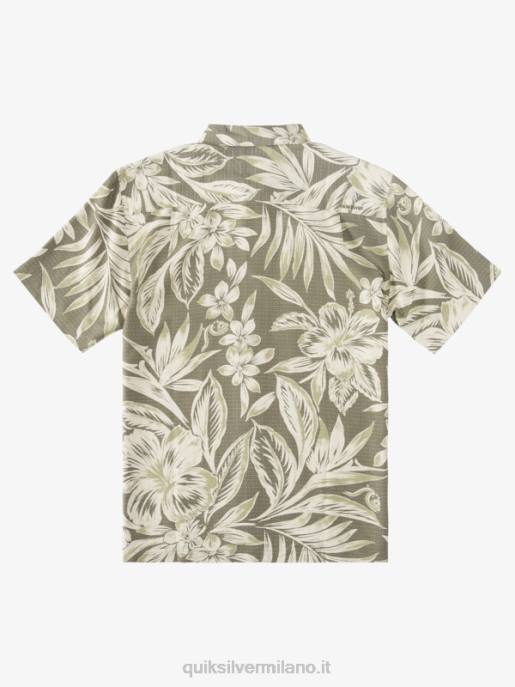 esso Quiksilver uomini camicia a maniche corte tempo di brunch waterman giorni polverosi di brunch con olive HTZR1334