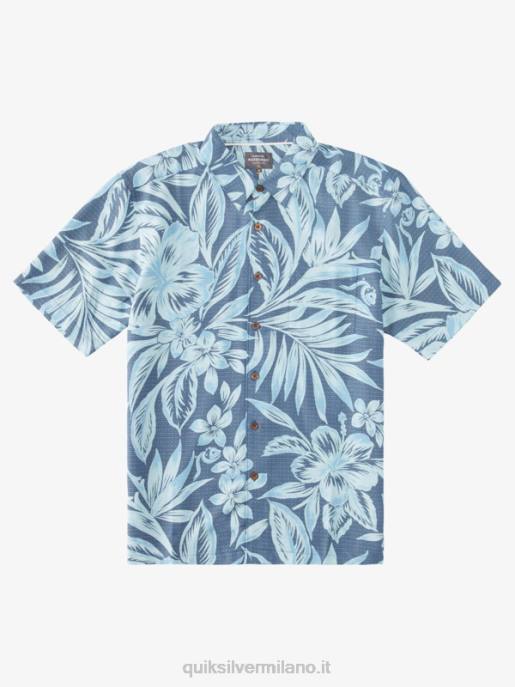 esso Quiksilver uomini camicia a maniche corte tempo di brunch waterman guardiamarina blu giorni del brunch HTZR1335