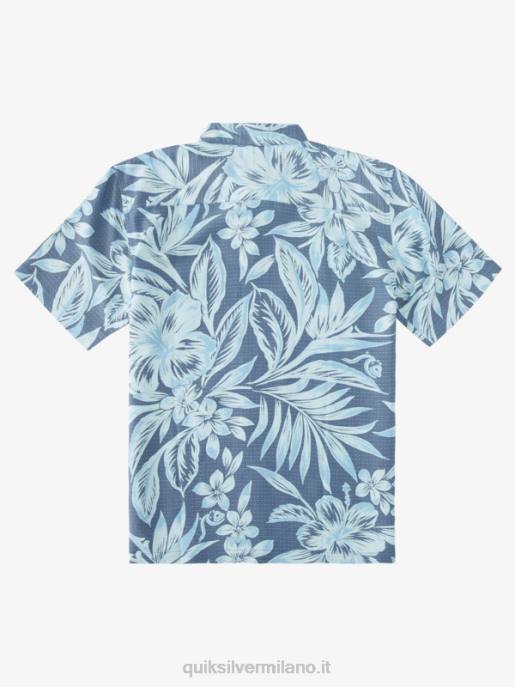 esso Quiksilver uomini camicia a maniche corte tempo di brunch waterman guardiamarina blu giorni del brunch HTZR1335