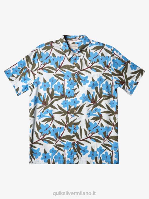 esso Quiksilver uomini camicia a maniche corte waterman around bush blu crepuscolo in giro per la città HTZR473