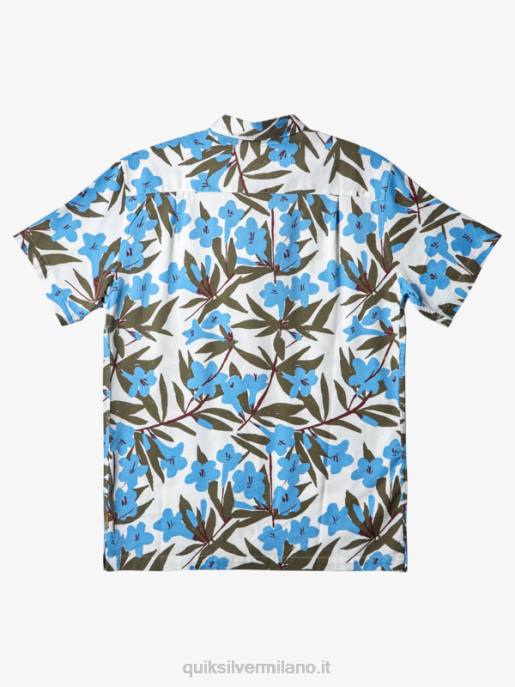 esso Quiksilver uomini camicia a maniche corte waterman around bush blu crepuscolo in giro per la città HTZR473